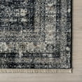 thumbnail image 2 of nuLOOM Charvi Distressed Medallion Fringe Area Rug, 8' x 10' 2", Navy, 2 of 9