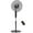Black, variant on HOMCOM Standing Floor Fan with Remote Control Tall Pedestal Electric Fan