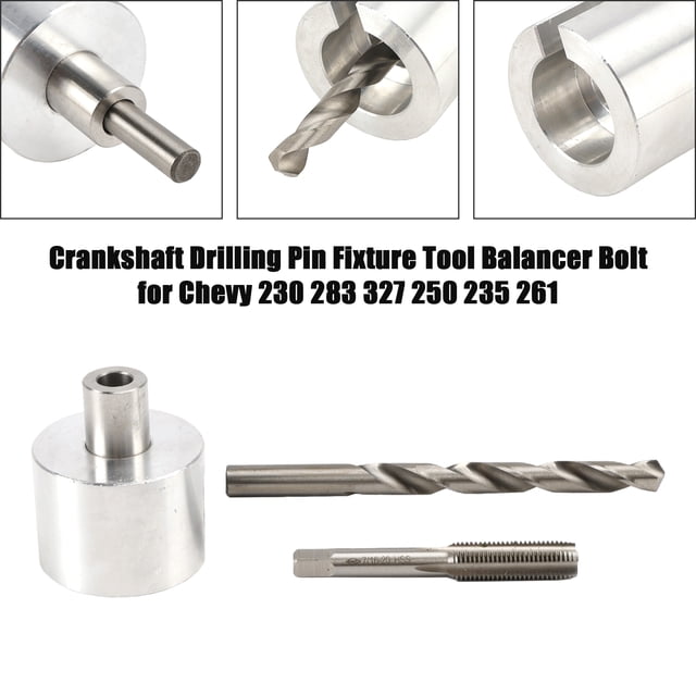 Bolt Crankshaft Drilling Pin Fixture Tool Balancer for Chevy 230 283 327