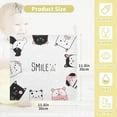thumbnail image 6 of GZHJMY Baby Gauze Towels for Kids Soft Handkerchief Newborn 100% Cotton Smile Animal Cute Anime Absorbent 12x12 Inch 3 Pack, 6 of 7