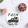 thumbnail image 4 of ZHANZZK Vintage Plaid Truck Car Farmhouse Cow Set of 4 Round Coaster for Drinks, Absorbent Ceramic Stone Coasters Cup Mat with Cork Base for Home Kitchen Room Coffee Table Bar Decor, 4 of 6
