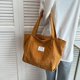thumbnail image 2 of Bolso De Hombro Para Mujer Bolso De Mano De Pana Bolso De Compras De Gran Capacidad, 1PC-B, 2 of 5