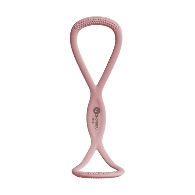 QualitChoice Exercise Band Yoga Resistance Band for Building gray Workout Body Building Muscle pink 46x11.5cm