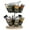 Black, variant on Made Easy Kit Spice and Seasoning Jar Carousel Organizer with Pestle and Mortar