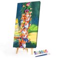 thumbnail image 1 of Cuadros Decorativos Kits de pintura artesanal DIY por números patrón de siete enanitos base cero en lienzo Wdftyju embutido en tela, 1 of 9
