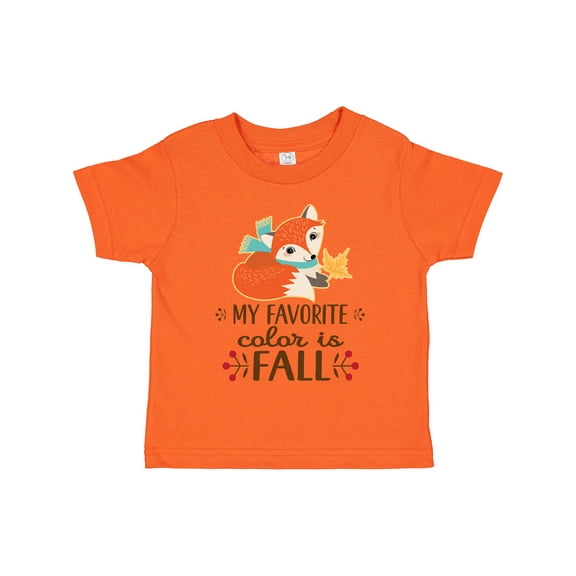 Inktastic October Favorite Color is Fall Girls Toddler T-Shirt