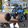 thumbnail image 4 of VIBESPARK 36V Ride on Toys for Big Kids Ages 5-12, 600W Ride on Cars up to 5.9 mph, Powerful 4 Wheeler Quad, Ride on ATV W/ Adjustable Seat, Ball-bearing Design, Power Display, Light Control, Blue, 4 of 15
