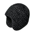 thumbnail image 4 of Hats &1 | Men and Women Outdoor Winter Hat with Earmuffs Thick Knitted Wool Cold Weather Front Brim, 4 of 4