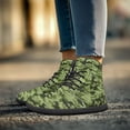 thumbnail image 2 of POLERO Green Camo Print Casual Tennis Shoes for Men Women Breathable High Top Work Sneakers Running Walking Tennis Jogging Walk Shoes Fitness Travel Trainer Athletic Sneaker for All Weather, 2 of 7