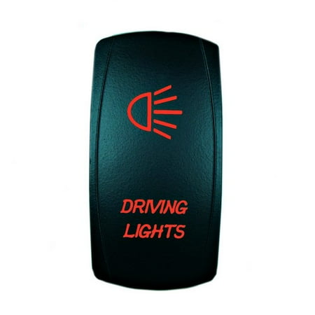 STV Motorsports Red LED Laser Rocker Switch DRIVING LIGHTS