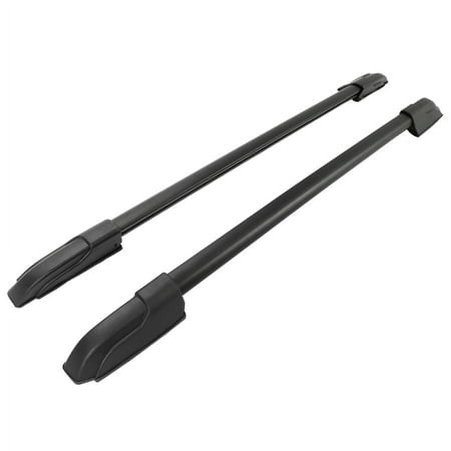 Kojem Roof Rack Side Rails Set for 2009-2015 Honda Pilot Aluminum Plastic Powder Coated Black