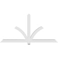 thumbnail image 4 of 84"W x 42"H x 4"D x 4"F, 12/12 Pitch, Redmond Architectural Grade PVC Gable Bracket, 4 of 8