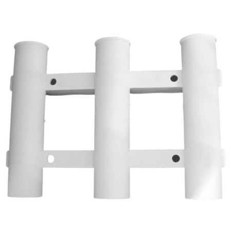Active Radiance Fishing Rod Bracket Tube 3 Rod Rack Wall Mounted Fishing Pole Holders Screws with Mount For Boats Nuts Side For Boat
