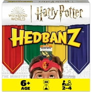 Hedbanz, Harry Potter Wizarding World 2022 Edition with New Cards Family Board Game Gift Toy Merchandise Books Movies Card Game House Headbands, for Adults & Kids Ages 6 and up