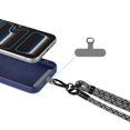 thumbnail image 3 of Phone Lanyard Crossbody, 2 Pack Adjustable Cell Phone Neck Strap 7mm with 2 Pcs Durable Tether Tabs, Tekcoo Anti Theft Universal Phone Lanyard for iPhone Android Smartphones ( Zebra Pattern, Pink), 3 of 12