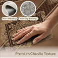 thumbnail image 6 of ODIKA 6'x9' Washable Area Rug Easy Care, Non-Shedding, Central Emblem Throw With Distressed Motifs And Geometric Accents for Queen Size Bedroom Under Bed Master Suite, 6 of 7