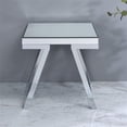 thumbnail image 3 of Pemberly Row Mirrored Glass and Chrome Metal Square End Table, 3 of 5
