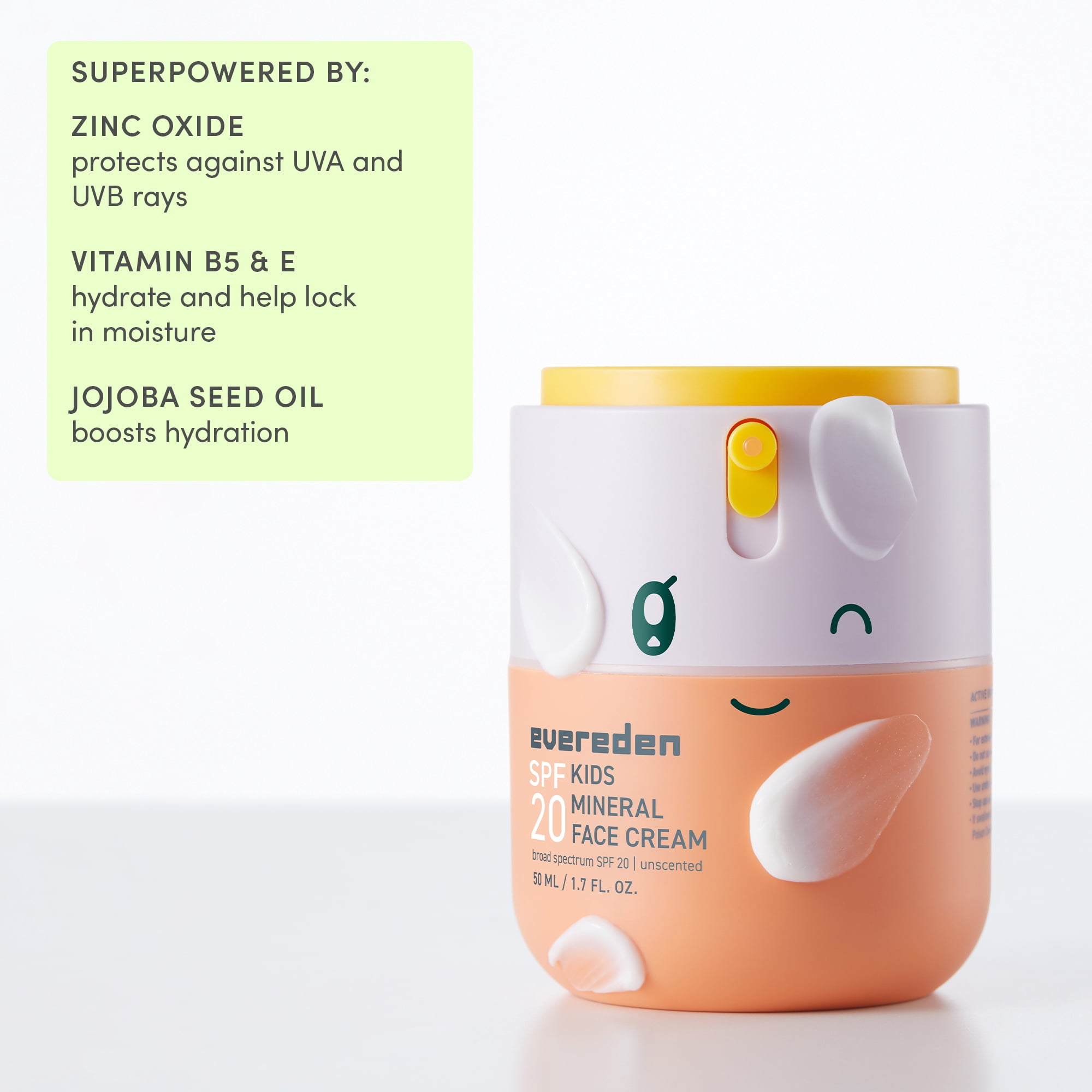 Evereden Kids Protective Mineral Face Cream SPF20
