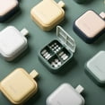 thumbnail image 2 of Ludlz Pill Organizer - Portable Pill Box Small Pill Container for Purse or Pocket, Excellent Pill Storage Case 4-Compartment Portable Medicine Case Pill Tablet Storage Box Organizer Container, 2 of 2