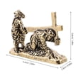 thumbnail image 2 of BRIGHTFUFU Escultura De Jesús Con Cruz En Latón Para De Chapeles Y Espacio Devocional, 2 of 6