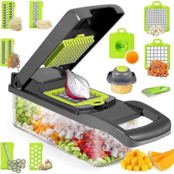 Mandoline For Greenery, 13 In 1 Adjustable Mandoline Slicer