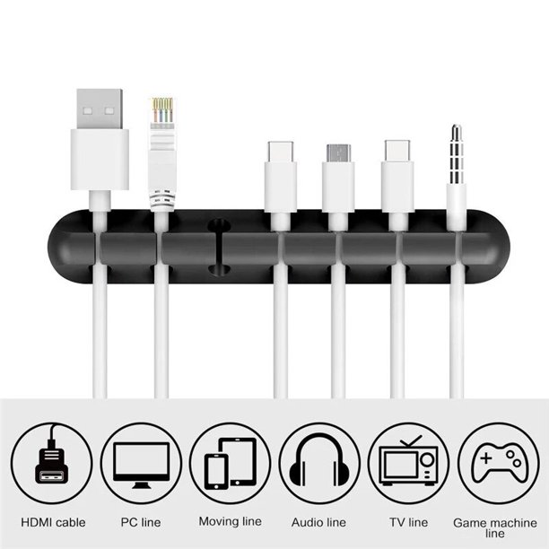 1/2/3/5/7 Car CLIPS Car Cable Winder Earphone Cable Organizer Wire Storage Silicon Charger Cable Holder Clips Car Accessories2 CLIPS2 He Qiyong unisex