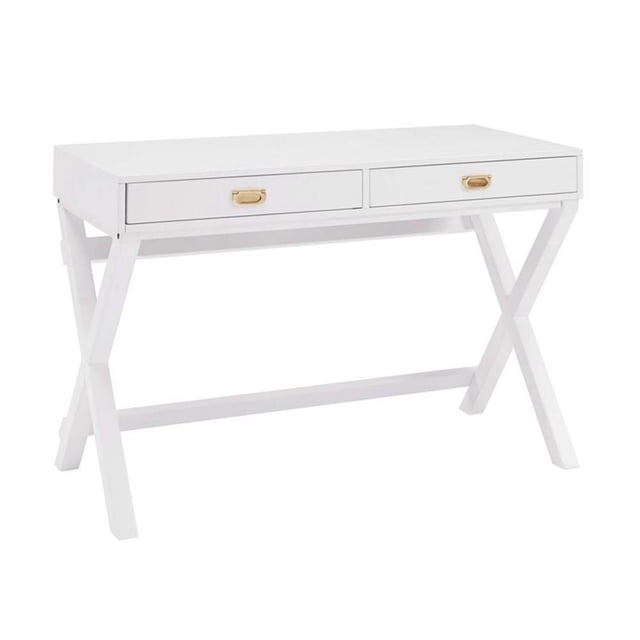 Riverbay Furniture White Writing Desk Rectangular