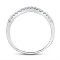 thumbnail image 2 of 14K White Gold Womens Round Diamond Wedding Wrap Ring Guard Enhancer 1/2 Cttw, Womens Size: 5-10, 2 of 4