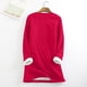 thumbnail image 5 of Sudadera informal de felpa gruesa para mujer, cálida, de terciopelo, con cuello redondo, para el invierno, prenda interior., 5 of 6