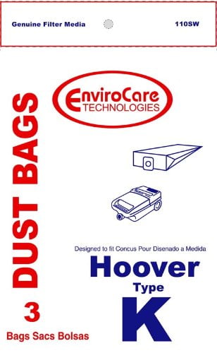 Hoover Type K 3 Pack Vacuum Cleaner Bags 