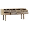 thumbnail image 3 of vidaXL Sideboard 140x30x60 cm Solid Mango Wood, 3 of 5