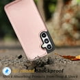 thumbnail image 5 of For Samsung Galaxy S23 FE 5G Case, Takfox Galaxy S23 FE 5G Wallet Case, PU Leather Credit Card Holder Slots Kickstand Magnetic Flip Cover,for Galaxy S23 Fan Edition 5G/SM-S711, Rose Gold, 5 of 7