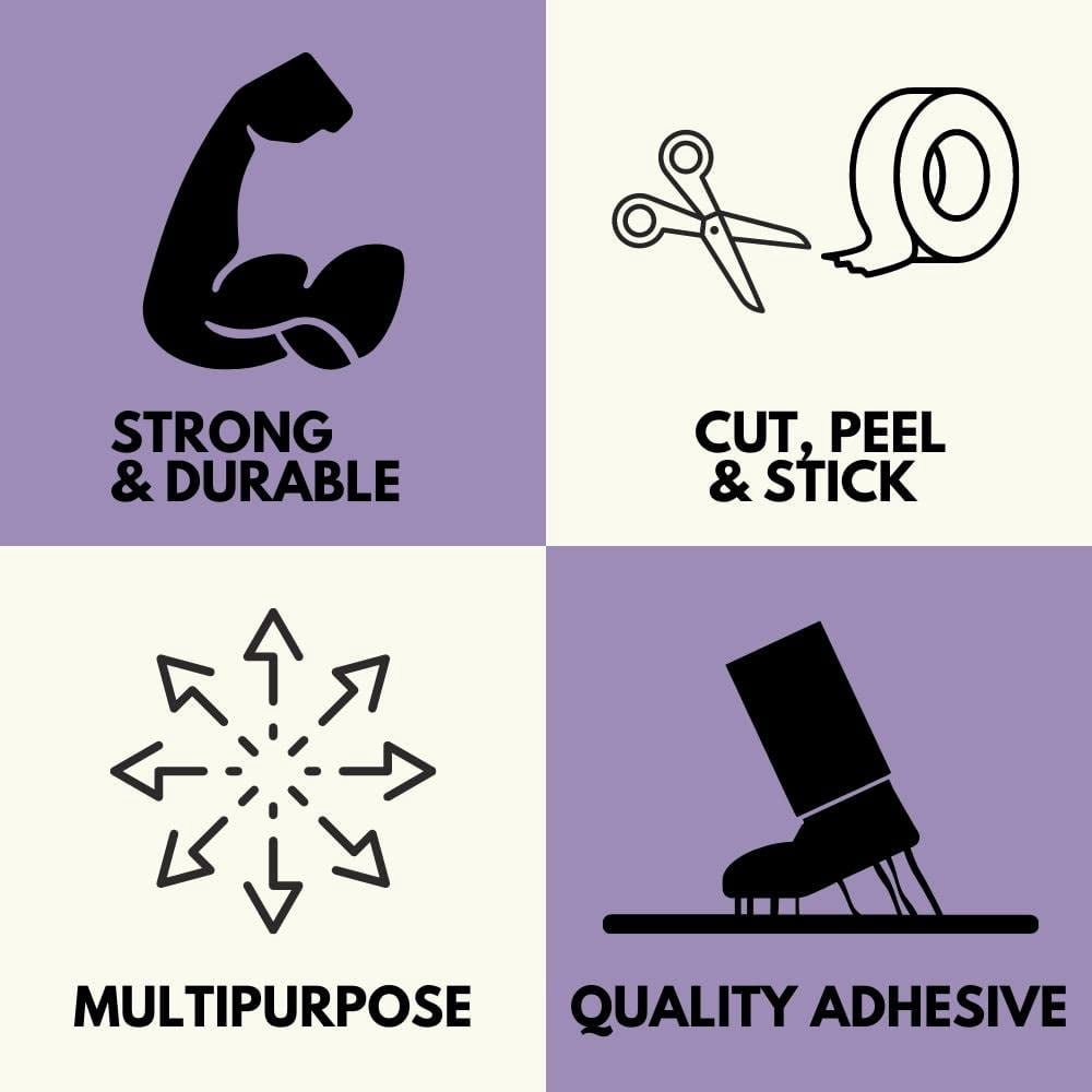 Shield Tape Purple Packing Tape, 1.88 Inch x 110 Yards 6 Pack, Heavy Duty Colored Tape