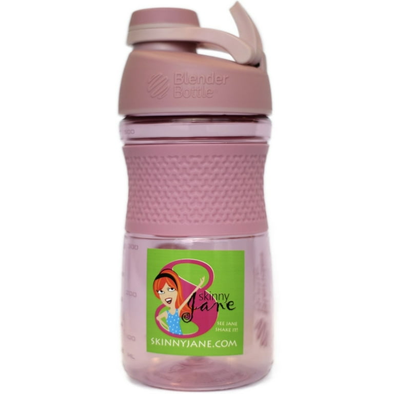 Skinny Jane - Best Protein Shaker Bottle, Smoothie Mixer, 20 oz. Rose Pink  SportMixer Blender Bottle 