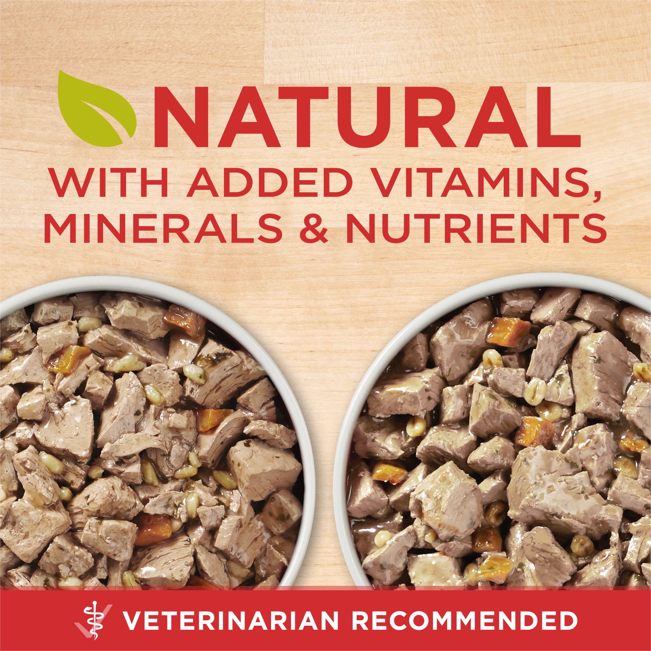 Purina ONE Tender Cuts in Gravy Chicken and Brown Rice, and Beef and Barley Entrees Wet Dog Food Variety Pack, 13 oz Cans ()