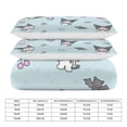 thumbnail image 2 of Kuromi And My Melody Duvet Cover Set 3-Piece Bedding Set Soft Warm And Comfortable Soft Bed Set with 1 Duvet Cover And 2 Pillowcases for Bedroom All Season 102"x90", 2 of 7