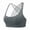 Grey, variant on AEXTO YOGA Womens Strappy Sports Bra - Criss Cross Back Padded Medium Support Wireless Gym Cami Workout Yoga gym sport bra