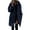 Navy, variant on Women's Winter Coats 2024 Long Sleeve Lapel Overcoat Jacket Casual Trendy Outerwear
