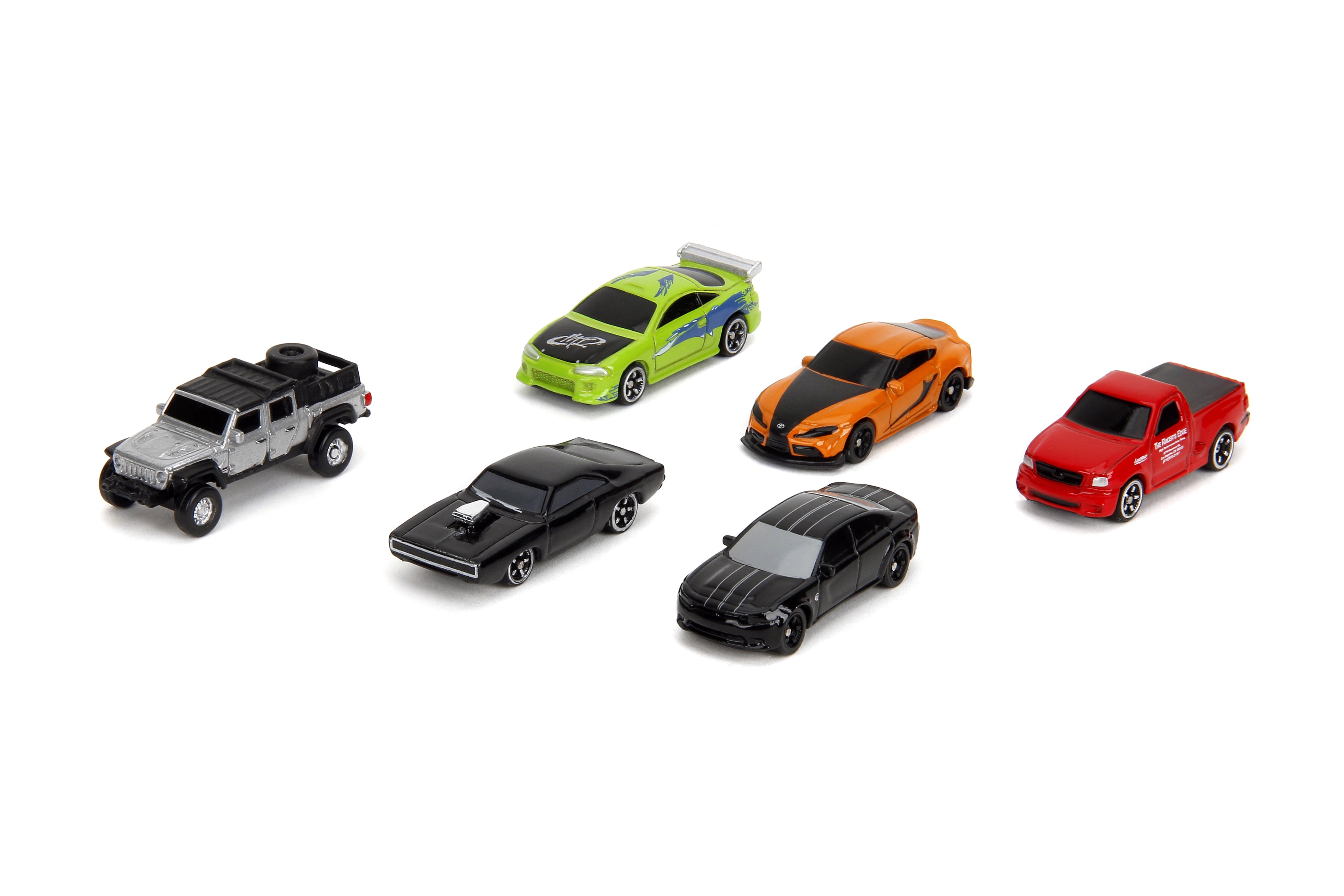 Jada Toys Fast & Furious 1.65" 6-Pack Nano Die-cast Cars Model Vehicles Assortment(Styles May Vary)