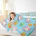 thumbnail image 4 of Feelyou Kawaii Marine Axolotl Full Size Comforter Sets for Kids, Cute Cartoon Starfish Bedding Comforter Set, Dreamy Ocean Coral Reversible Bedding Sets, Lightweight Room Decor, 3pcs, 4 of 8