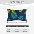 thumbnail image 6 of Bingfone Abstract Bright Pineapple Fruit Retro Standard Size Pillowcase, Long Staple Pure Cotton Envelope Closure Pillow Cover,20"X30", 6 of 9
