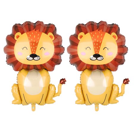 Jungle Safari Wild One Mylar Balloon Set - Giant F Balloons for Boy's Birthday Party Decor, Baby Shower, Zoo Theme Decorations & Kids Events