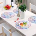 thumbnail image 6 of Ryvnso Butterfly Round Plate Mats Dining Table Placemat Set of 4 for Holiday Decoration, 6 of 7