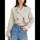 thumbnail image 3 of Chaqueta Corta de Ciclismo para Mujer, Gabardina Informal Cruzada con Cinturón Gris L, 3 of 9