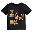 thumbnail image 3 of 6t Boys Shirts , Boys Yellow Shirt , Girls Tops,Easter Holiday Bunny Egg Print Short Sleeve Casual T-Shirt For Toddler And Little Boys Play Outfit, 3 of 3