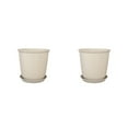 thumbnail image 1 of Cateissary Maceta para jardín Maceta para hierbas Maceta Suculenta Contenedor con bandeja Accesorio de jardinería Beige / Bandeja 18cm13cm10cm Beige/Bandeja 18 cm * 13 cm * 10 cm 2Conjunto, 1 of 6