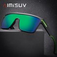 thumbnail image 2 of AIMISUV-gafas de sol polarizadas para hombre y mujer, lentes cuadradas de gran tamaño, antiruv400, espejo, originales, zonnebril Fivean unisex, 2 of 2