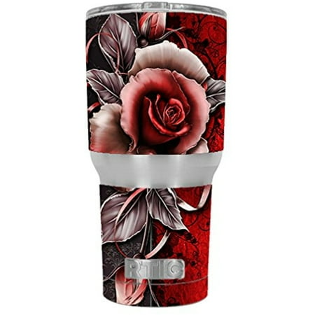 tumbler cup decal vinyl wrap rose rtic beautful skins stickers oz skin piece kit