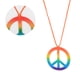 thumbnail image 3 of Colgante de collar de encanto de paz colorido de 2 piezas Colgante de collar de Halloween, 3 of 5