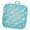 Blue, variant on 3dRose, Pretty Sparkly Silver and Aqua Hearts and Confetti Pattern, 8x8 Potholder